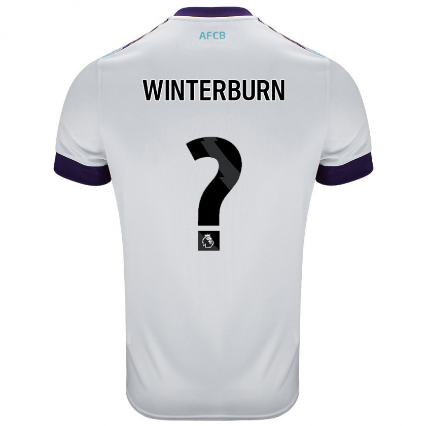 Kandiny Herren Ben Winterburn #0 Weiß Grün Lila Auswärtstrikot Trikot 2024/25 T-Shirt