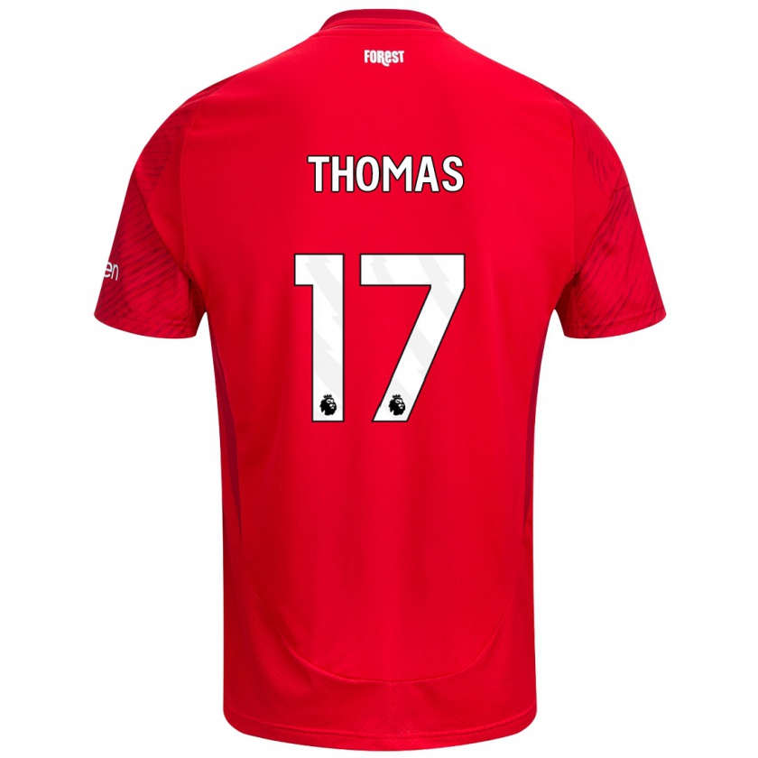 Kandiny Damen Freya Thomas #17 Rot Weiß Heimtrikot Trikot 2024/25 T-Shirt