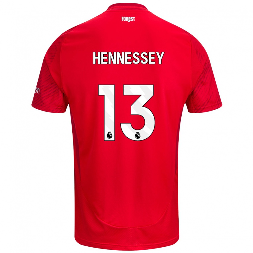 Kandiny Damen Wayne Hennessey #13 Rot Weiß Heimtrikot Trikot 2024/25 T-Shirt