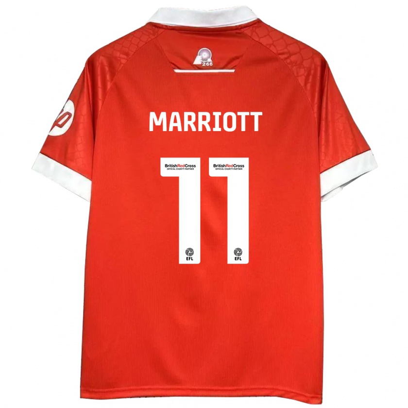 Kandiny Damen Jack Marriott #11 Rot Weiß Heimtrikot Trikot 2024/25 T-Shirt