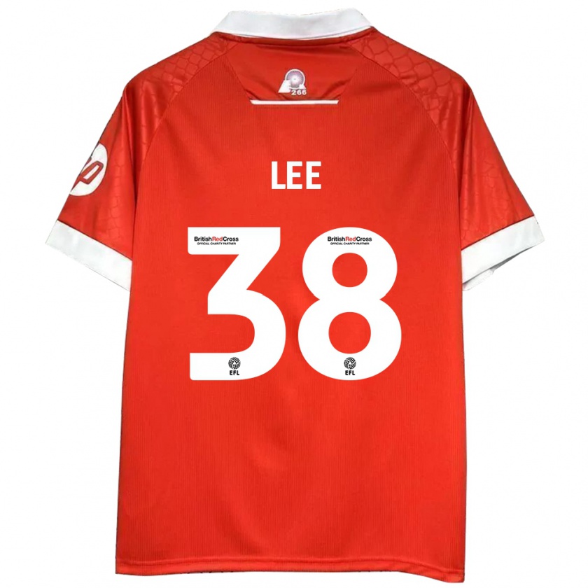 Kandiny Damen Elliot Lee #38 Rot Weiß Heimtrikot Trikot 2024/25 T-Shirt