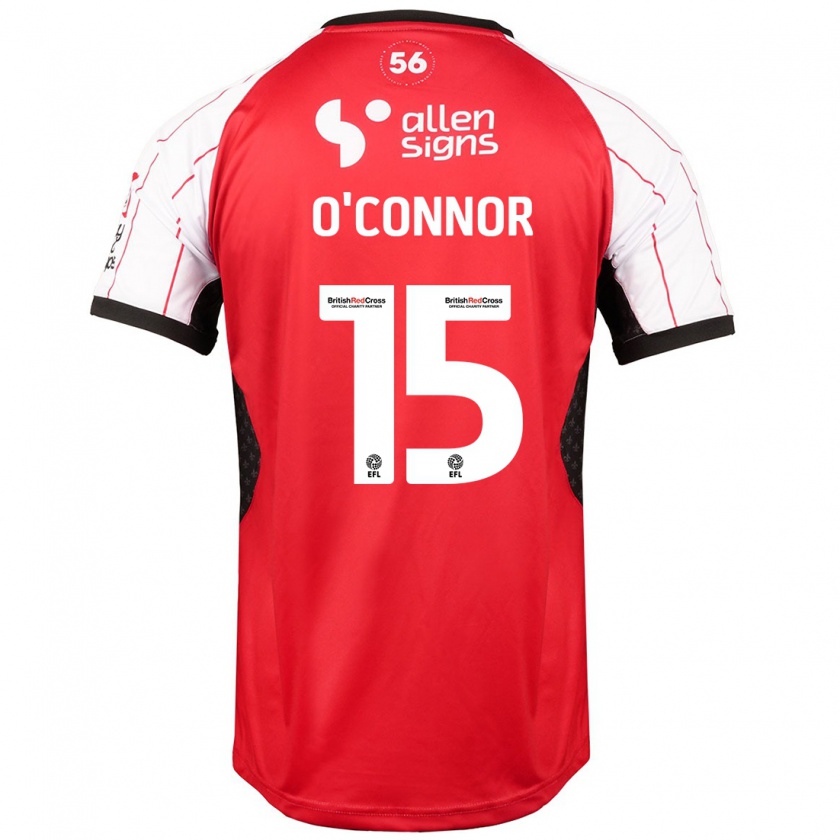 Kandiny Damen Paudie O'connor #15 Weiß Heimtrikot Trikot 2024/25 T-Shirt