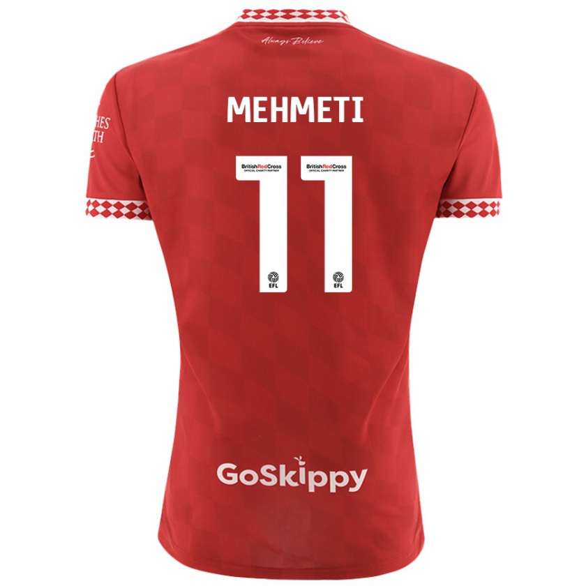 Kandiny Damen Anis Mehmeti #11 Rot Heimtrikot Trikot 2024/25 T-Shirt