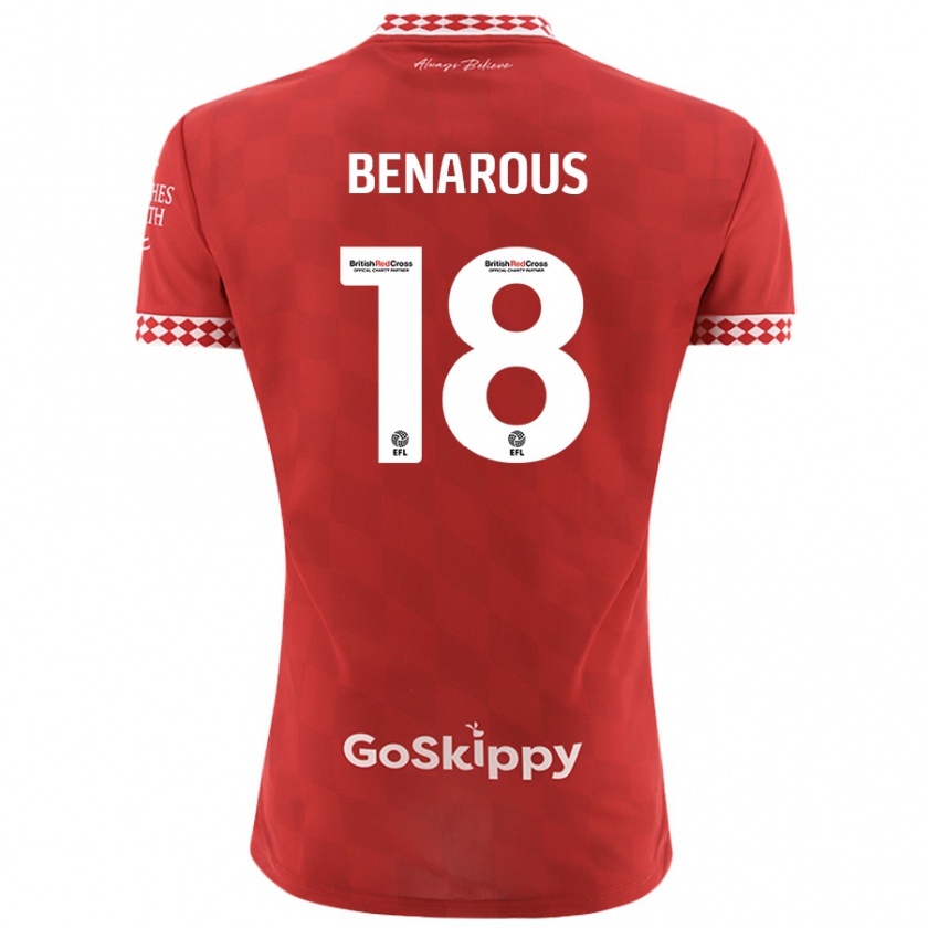 Kandiny Damen Ayman Benarous #18 Rot Heimtrikot Trikot 2024/25 T-Shirt