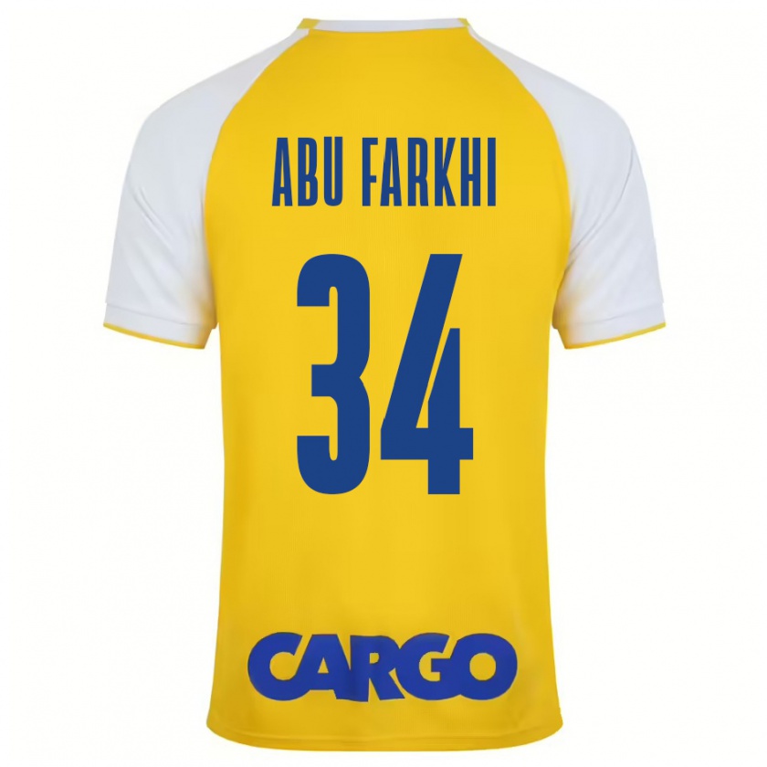 Kandiny Damen Sayed Abu Farkhi #34 Gelb Weiß Heimtrikot Trikot 2024/25 T-Shirt