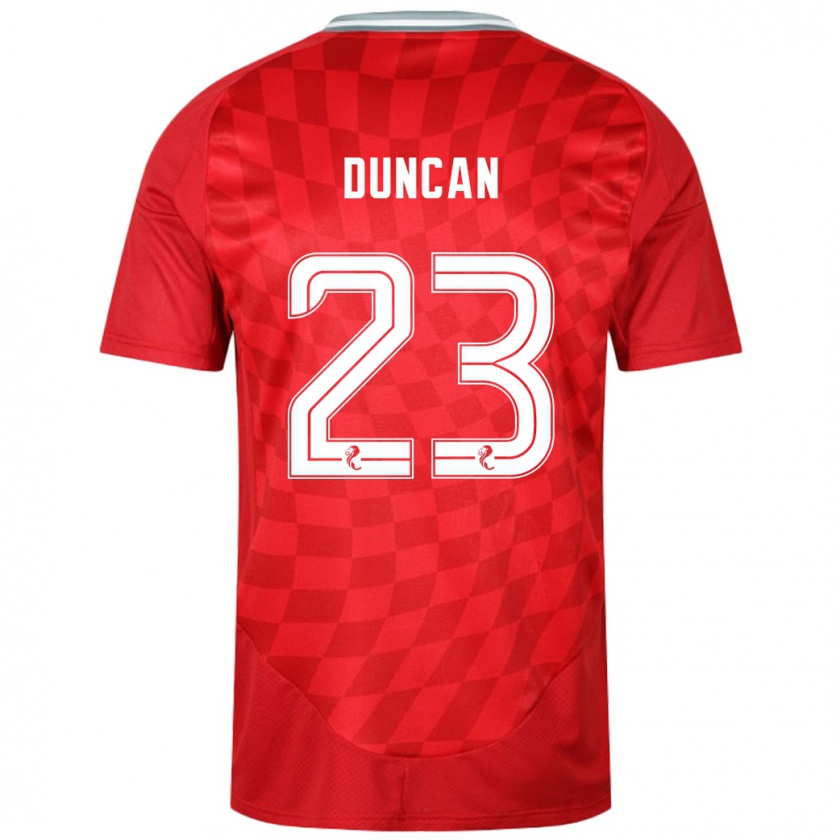 Kandiny Damen Ryan Duncan #23 Rot Heimtrikot Trikot 2024/25 T-Shirt