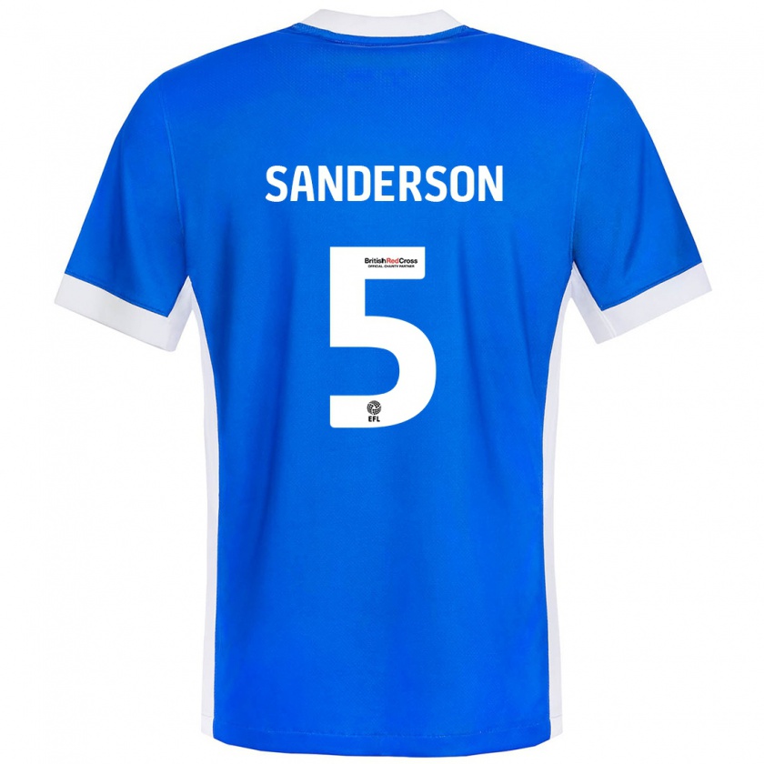 Kandiny Damen Dion Sanderson #5 Blau Weiß Heimtrikot Trikot 2024/25 T-Shirt