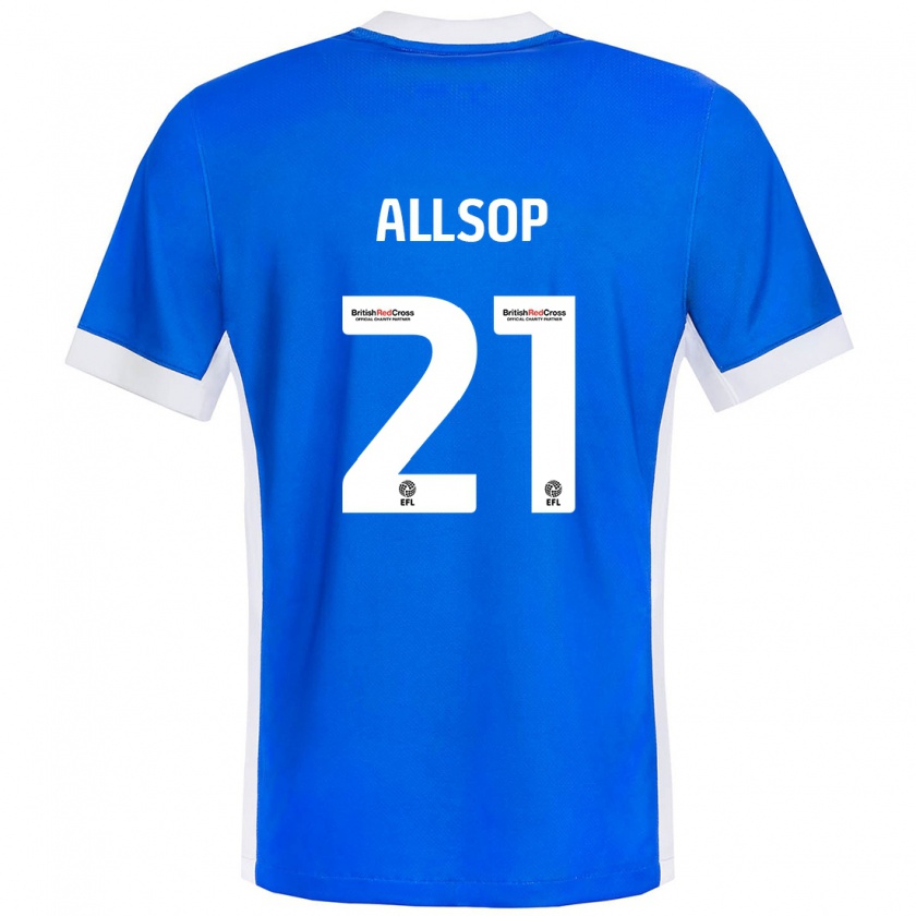 Kandiny Damen Ryan Allsop #21 Blau Weiß Heimtrikot Trikot 2024/25 T-Shirt