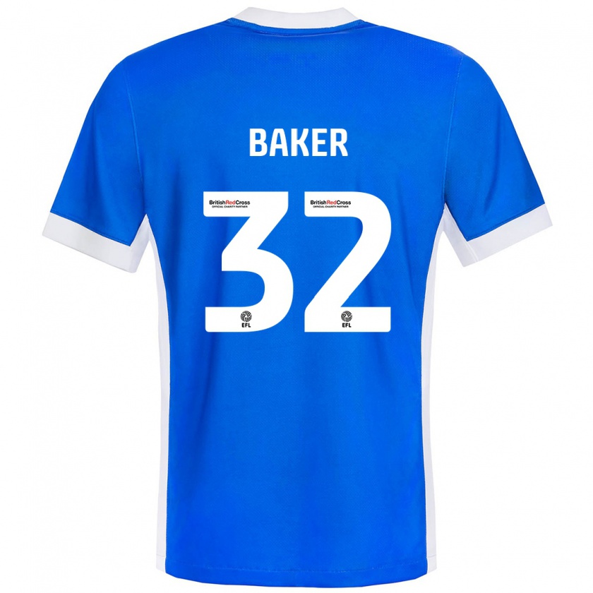 Kandiny Damen Ava Baker #32 Blau Weiß Heimtrikot Trikot 2024/25 T-Shirt