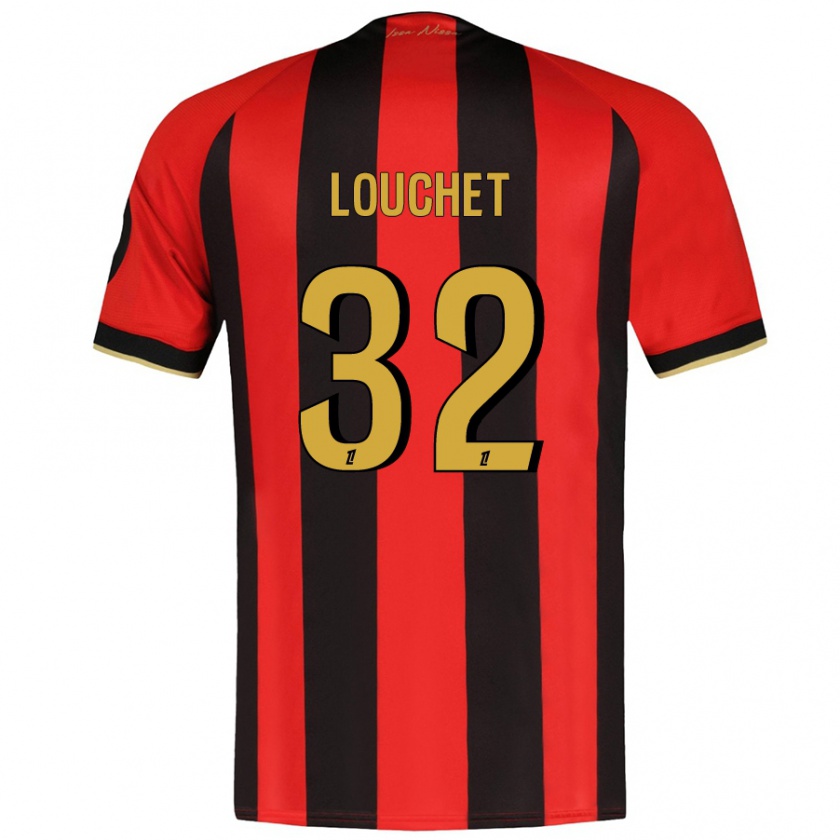 Kandiny Damen Tom Louchet #32 Rot Schwarz Heimtrikot Trikot 2024/25 T-Shirt