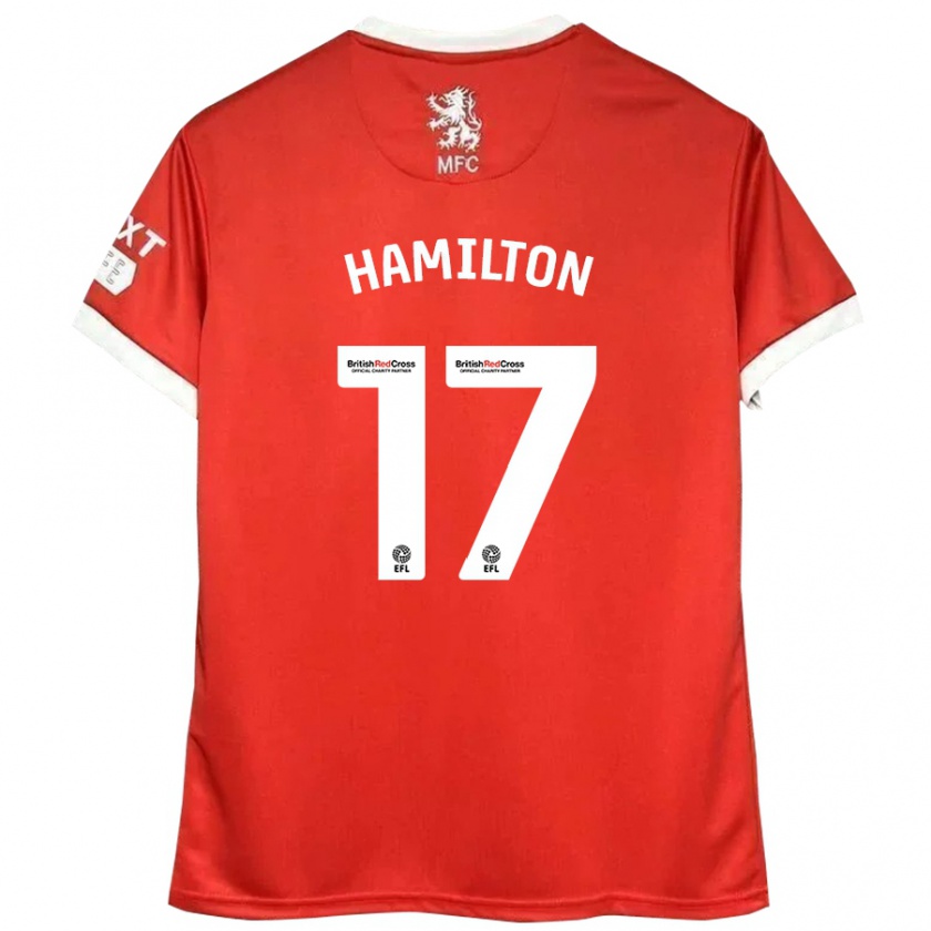 Kandiny Damen Micah Hamilton #17 Rot Weiß Heimtrikot Trikot 2024/25 T-Shirt