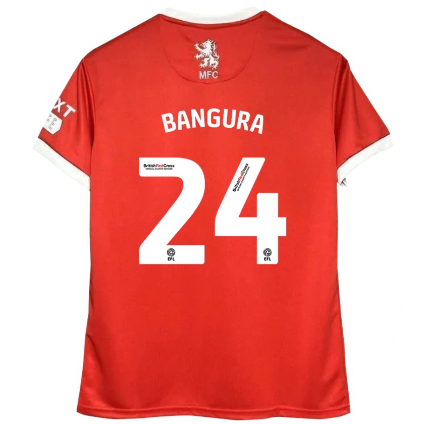 Kandiny Damen Alex Bangura #24 Rot Weiß Heimtrikot Trikot 2024/25 T-Shirt