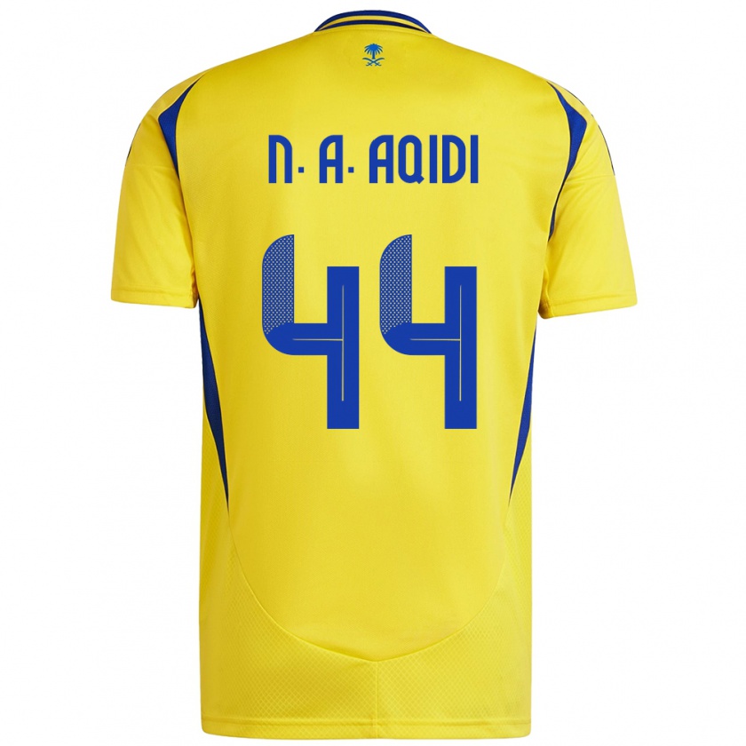 Kandiny Damen Nawaf Al-Aqidi #44 Gelb Blau Heimtrikot Trikot 2024/25 T-Shirt