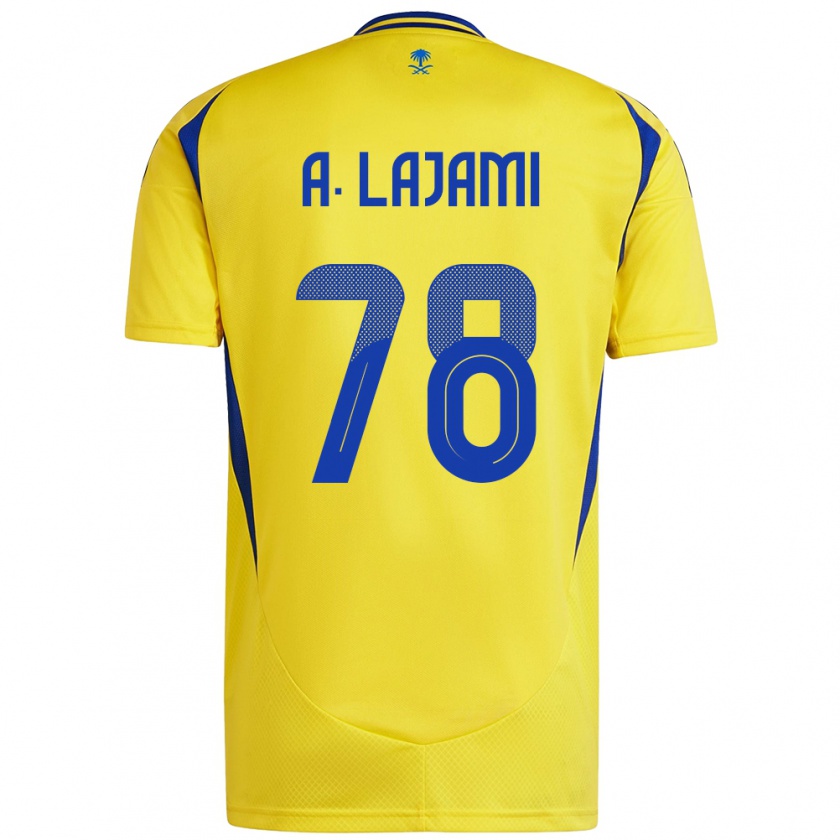 Kandiny Damen Ali Lajami #78 Gelb Blau Heimtrikot Trikot 2024/25 T-Shirt