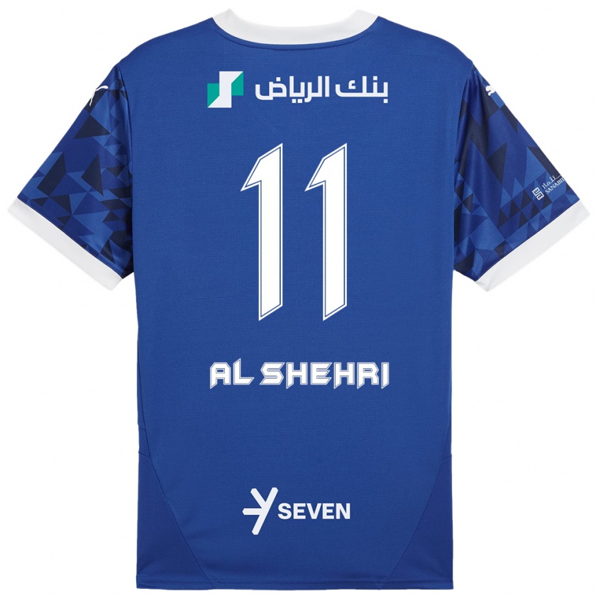 Kandiny Damen Saleh Al-Shehri #11 Dunkelblau Weiß Heimtrikot Trikot 2024/25 T-Shirt