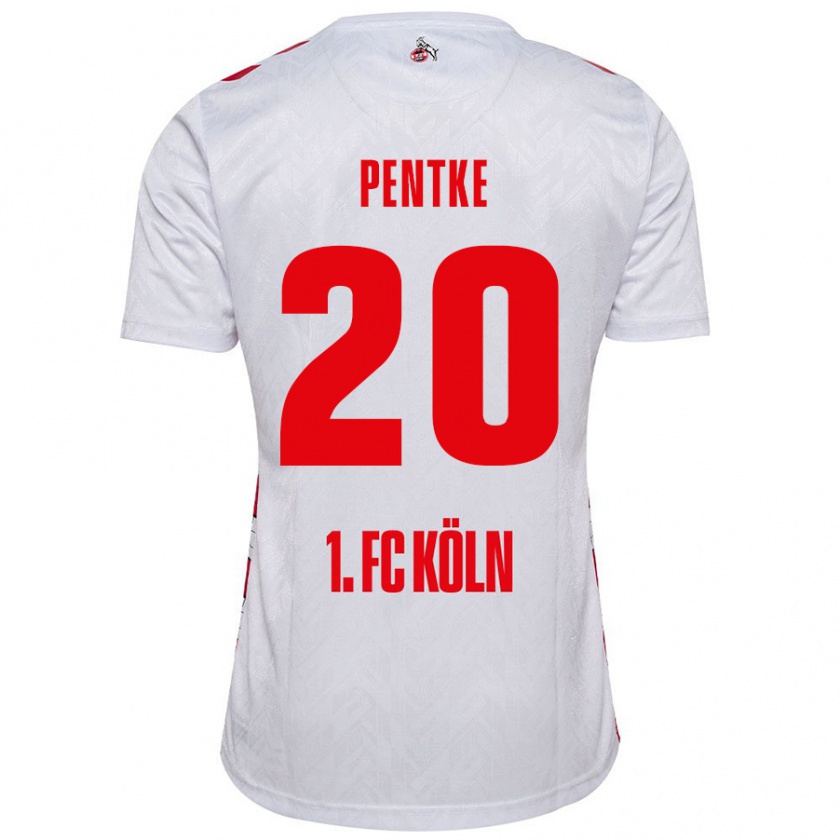 Kandiny Damen Philipp Pentke #20 Weiß Rot Heimtrikot Trikot 2024/25 T-Shirt