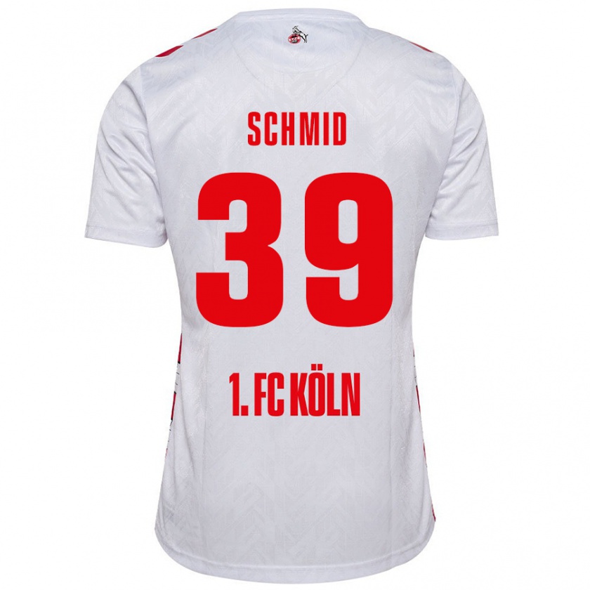 Kandiny Damen Maximilian Schmid #39 Weiß Rot Heimtrikot Trikot 2024/25 T-Shirt