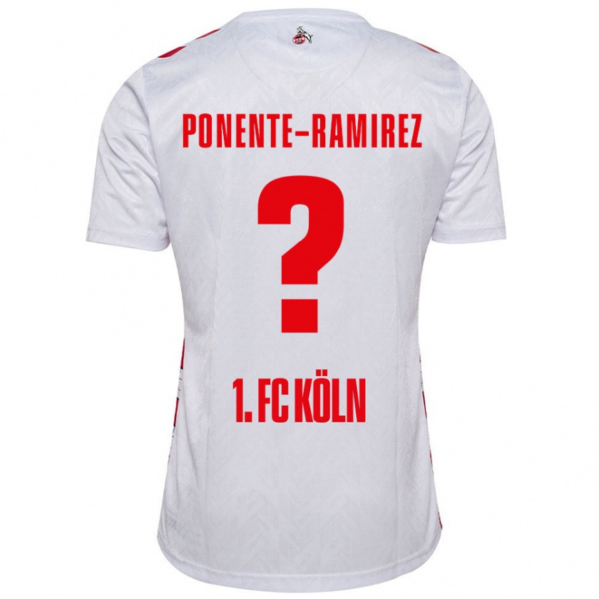 Kandiny Damen Jason Ponente-Ramirez #0 Weiß Rot Heimtrikot Trikot 2024/25 T-Shirt