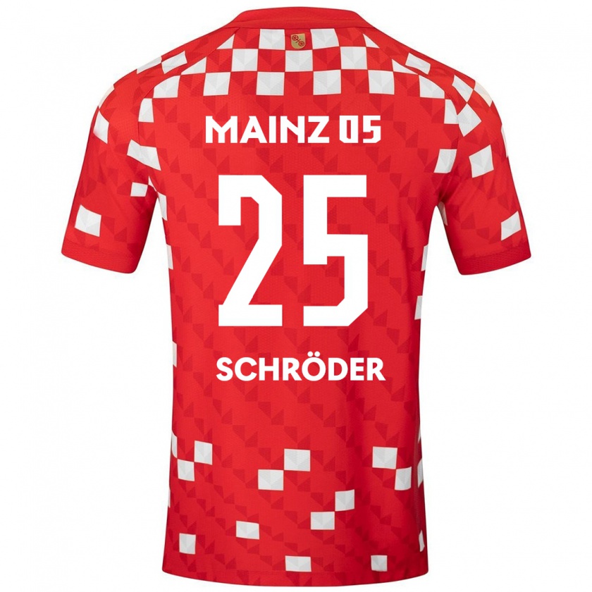 Kandiny Damen Maxim Schröder #25 Weiß Rot Heimtrikot Trikot 2024/25 T-Shirt