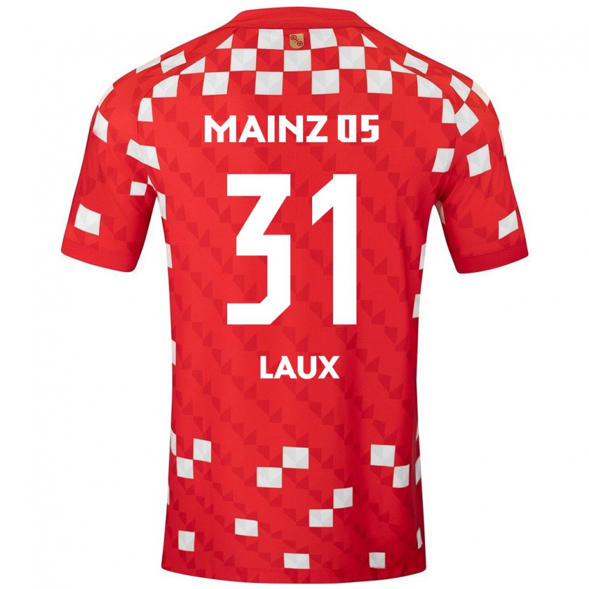 Kandiny Damen Lucas Laux #31 Weiß Rot Heimtrikot Trikot 2024/25 T-Shirt