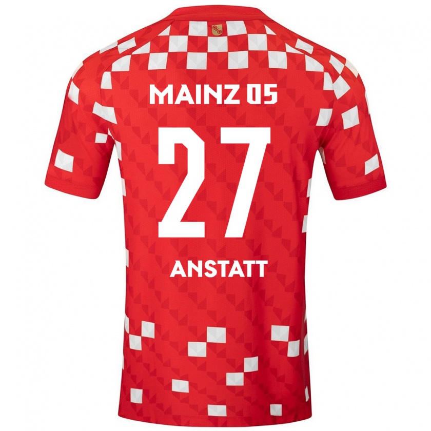 Kandiny Damen Nadine Anstatt #27 Weiß Rot Heimtrikot Trikot 2024/25 T-Shirt