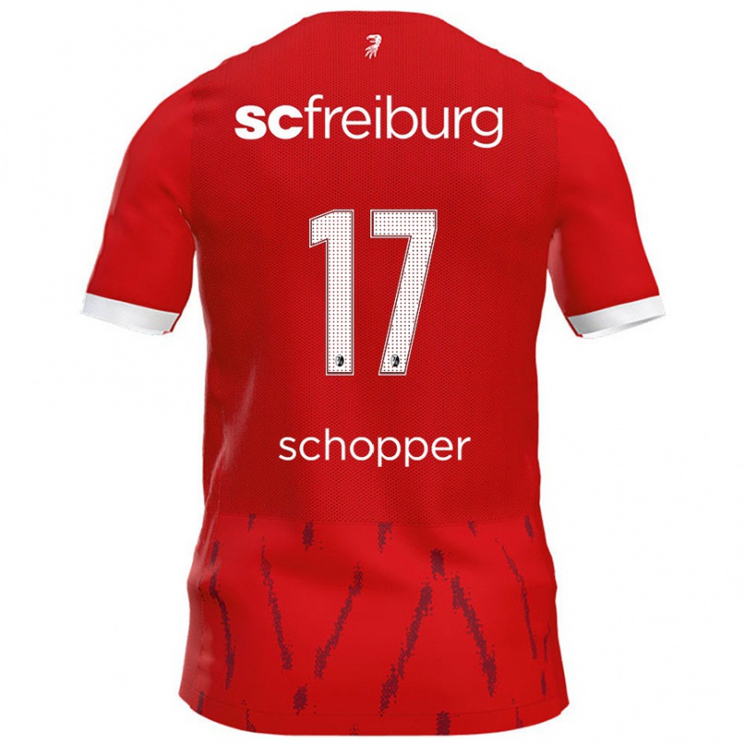 Kandiny Damen David Schopper #17 Rot Heimtrikot Trikot 2024/25 T-Shirt