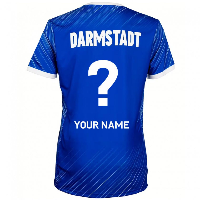 Kandiny Damen Ihren Namen #0 Blau Weiß Heimtrikot Trikot 2024/25 T-Shirt