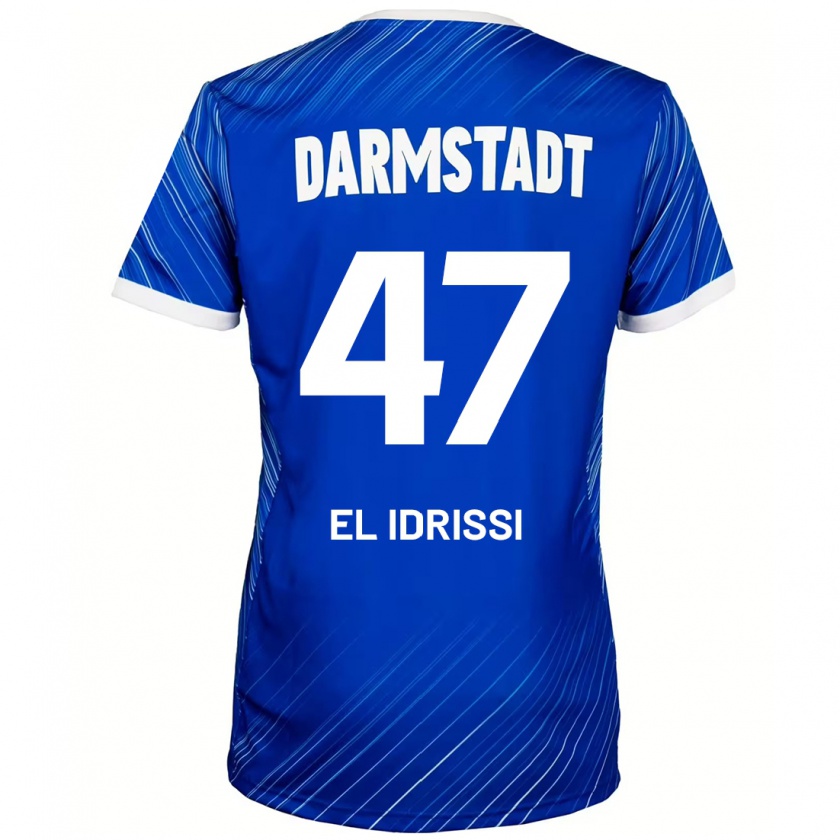 Kandiny Damen Othmane El Idrissi #47 Blau Weiß Heimtrikot Trikot 2024/25 T-Shirt