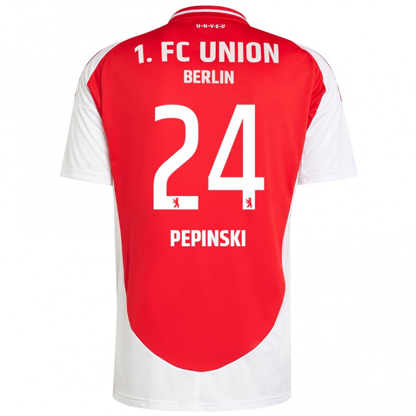 Kandiny Damen Louis Pepinski #24 Rot Weiß Heimtrikot Trikot 2024/25 T-Shirt