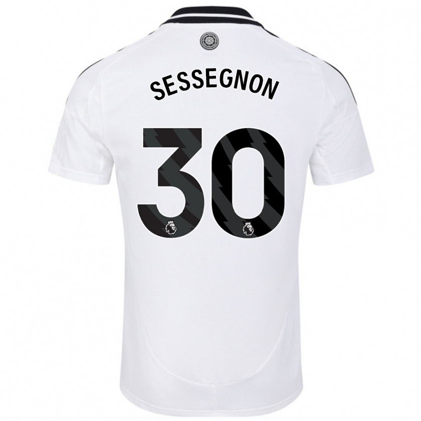 Kandiny Damen Ryan Sessegnon #30 Weiß Heimtrikot Trikot 2024/25 T-Shirt