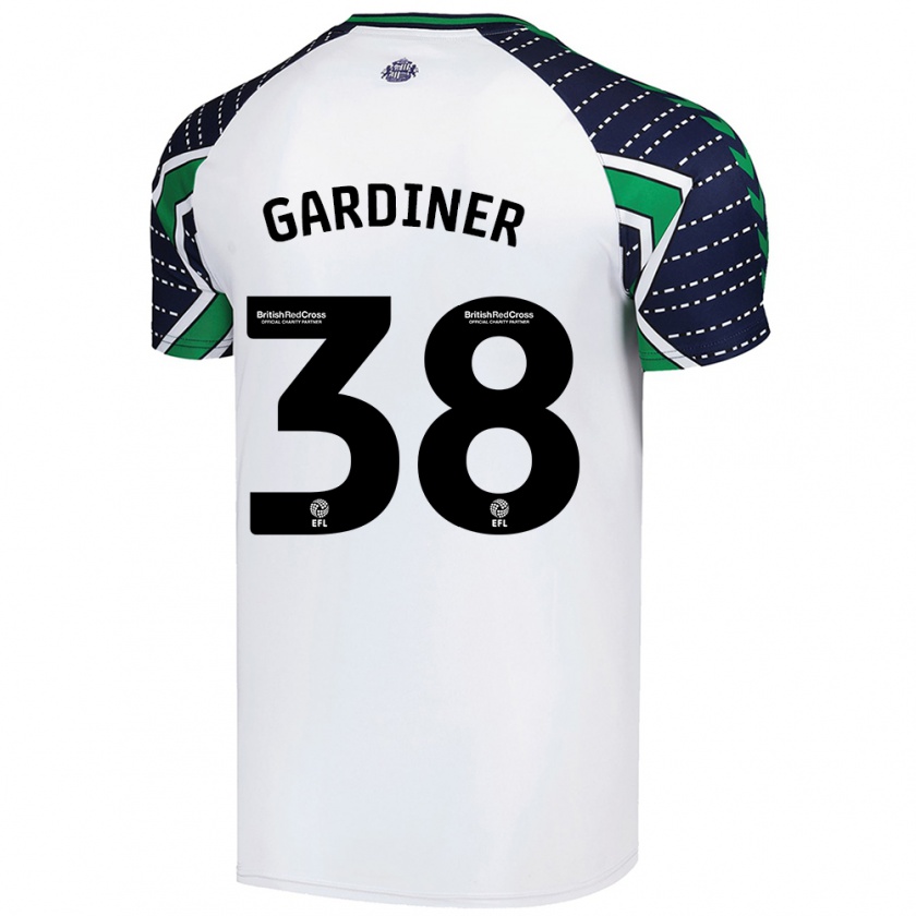 Kandiny Damen Harry Gardiner #38 Weiß Auswärtstrikot Trikot 2024/25 T-Shirt