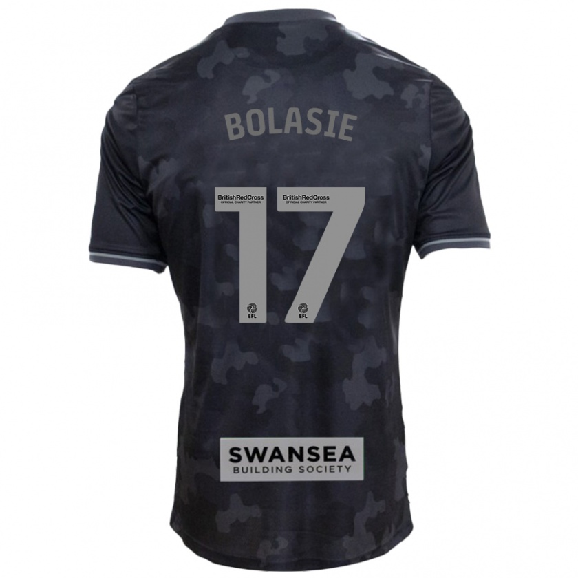 Kandiny Damen Yannick Bolasie #17 Schwarz Auswärtstrikot Trikot 2024/25 T-Shirt