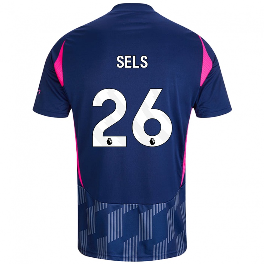 Kandiny Damen Matz Sels #26 Königsblau Rosa Auswärtstrikot Trikot 2024/25 T-Shirt