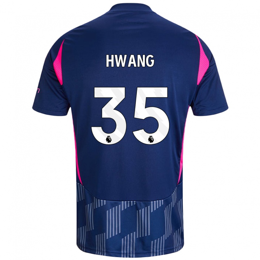 Kandiny Damen Ui-Jo Hwang #35 Königsblau Rosa Auswärtstrikot Trikot 2024/25 T-Shirt