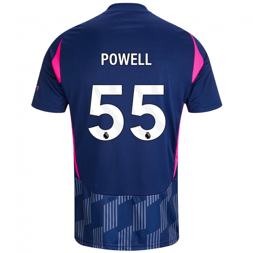 Kandiny Damen Josh Powell #55 Königsblau Rosa Auswärtstrikot Trikot 2024/25 T-Shirt