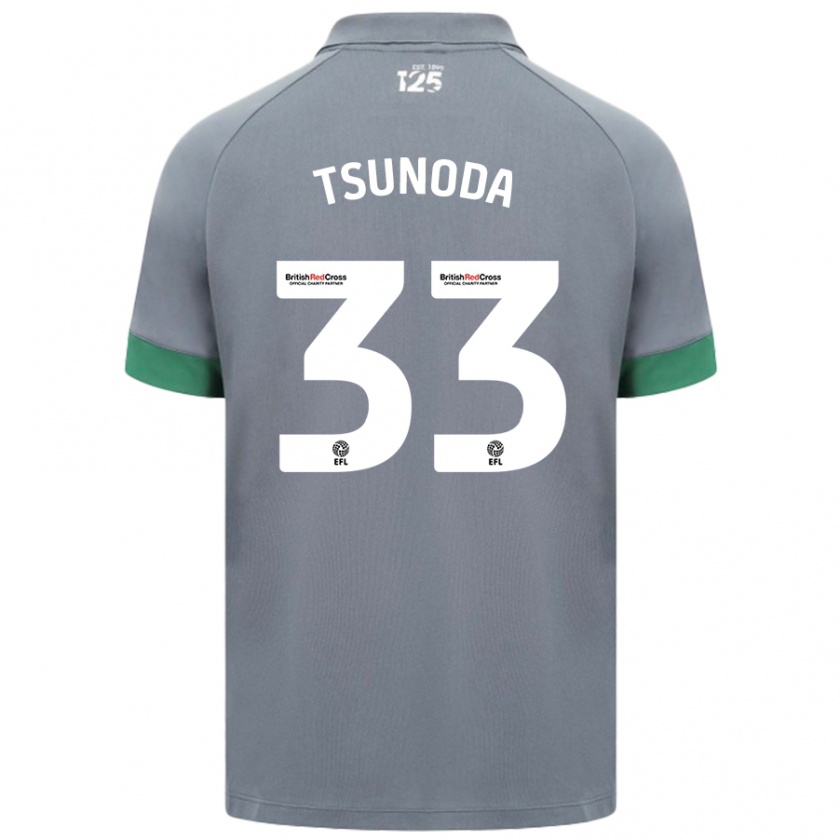 Kandiny Damen Ryotaro Tsunoda #33 Dunkelgrau Auswärtstrikot Trikot 2024/25 T-Shirt