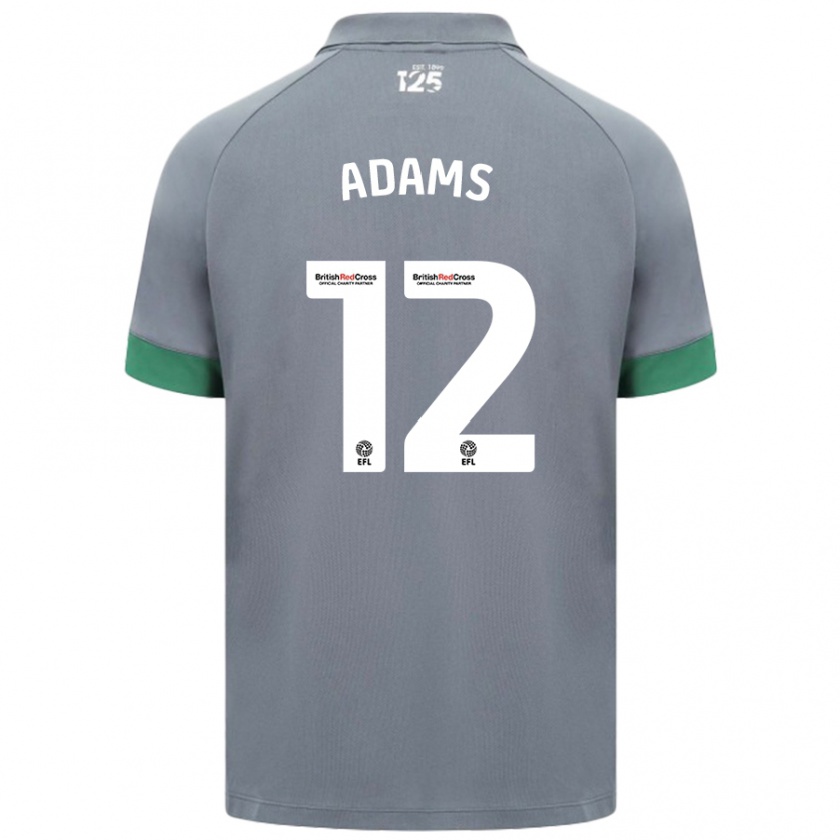 Kandiny Damen Kelly Adams #12 Dunkelgrau Auswärtstrikot Trikot 2024/25 T-Shirt