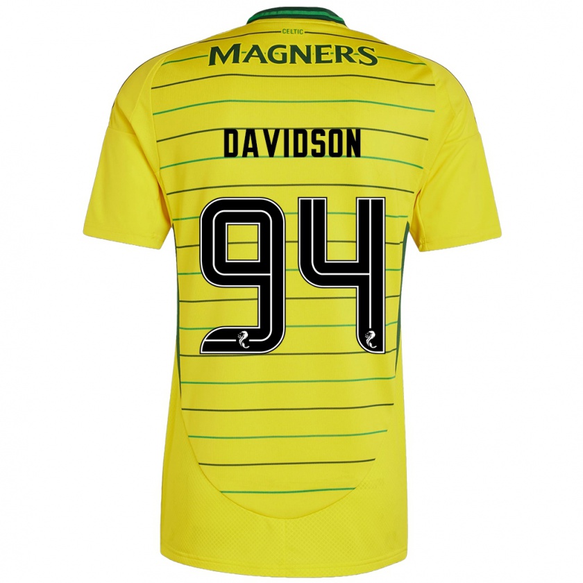 Kandiny Damen Bruno Davidson #94 Gelb Auswärtstrikot Trikot 2024/25 T-Shirt