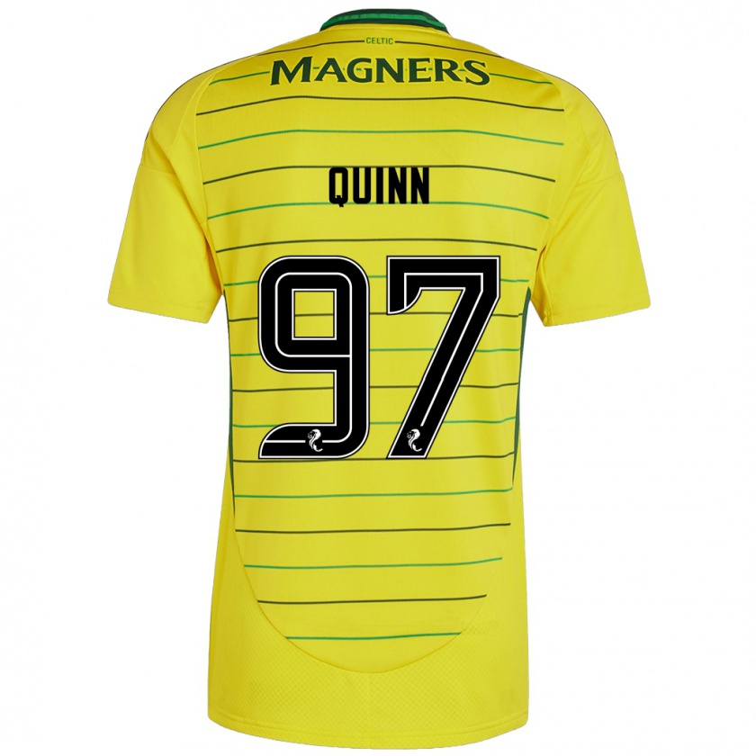 Kandiny Damen Ben Quinn #97 Gelb Auswärtstrikot Trikot 2024/25 T-Shirt