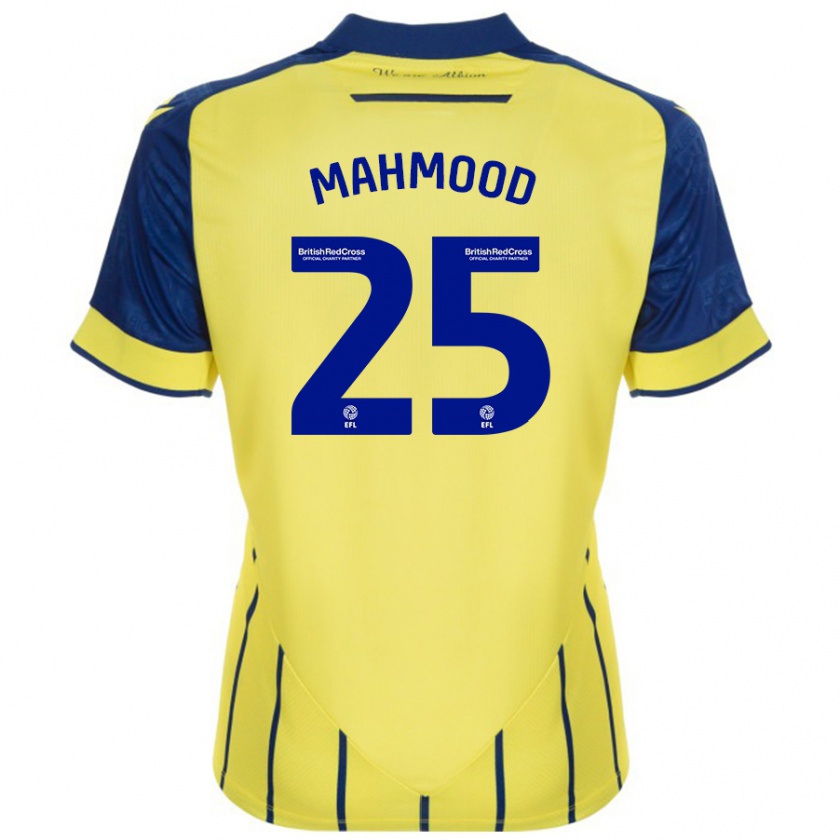 Kandiny Damen Mahmood #25 Gelb Blau Auswärtstrikot Trikot 2024/25 T-Shirt