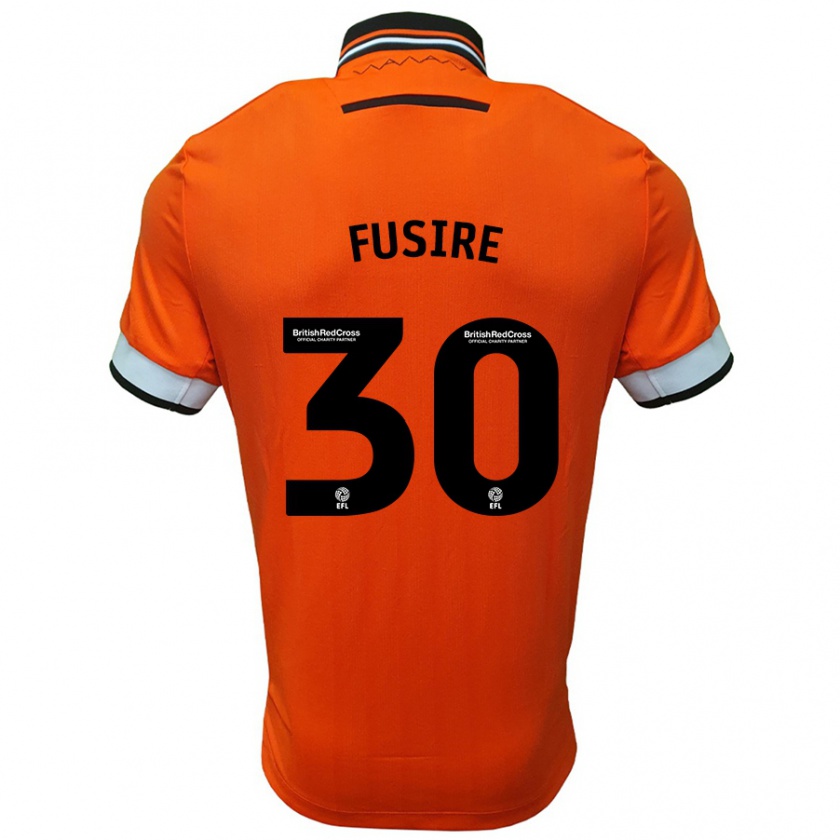 Kandiny Damen Sean Fusire #30 Orange Weiß Auswärtstrikot Trikot 2024/25 T-Shirt