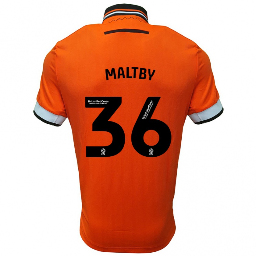 Kandiny Damen Mackenzie Maltby #36 Orange Weiß Auswärtstrikot Trikot 2024/25 T-Shirt