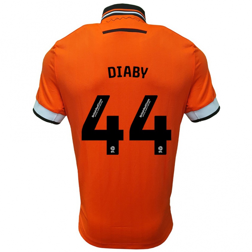 Kandiny Damen Momo Diaby #44 Orange Weiß Auswärtstrikot Trikot 2024/25 T-Shirt