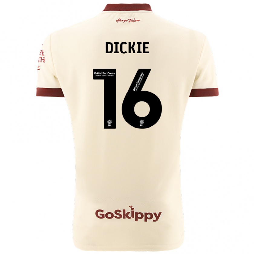 Kandiny Damen Rob Dickie #16 Cremeweiß Auswärtstrikot Trikot 2024/25 T-Shirt