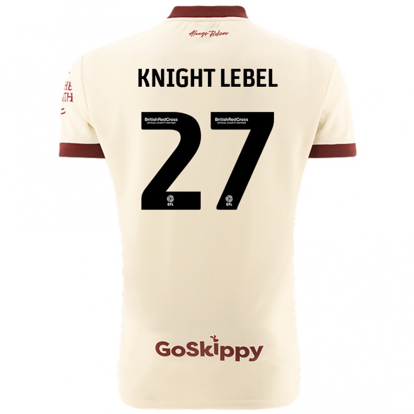 Kandiny Damen Jamie Knight-Lebel #27 Cremeweiß Auswärtstrikot Trikot 2024/25 T-Shirt