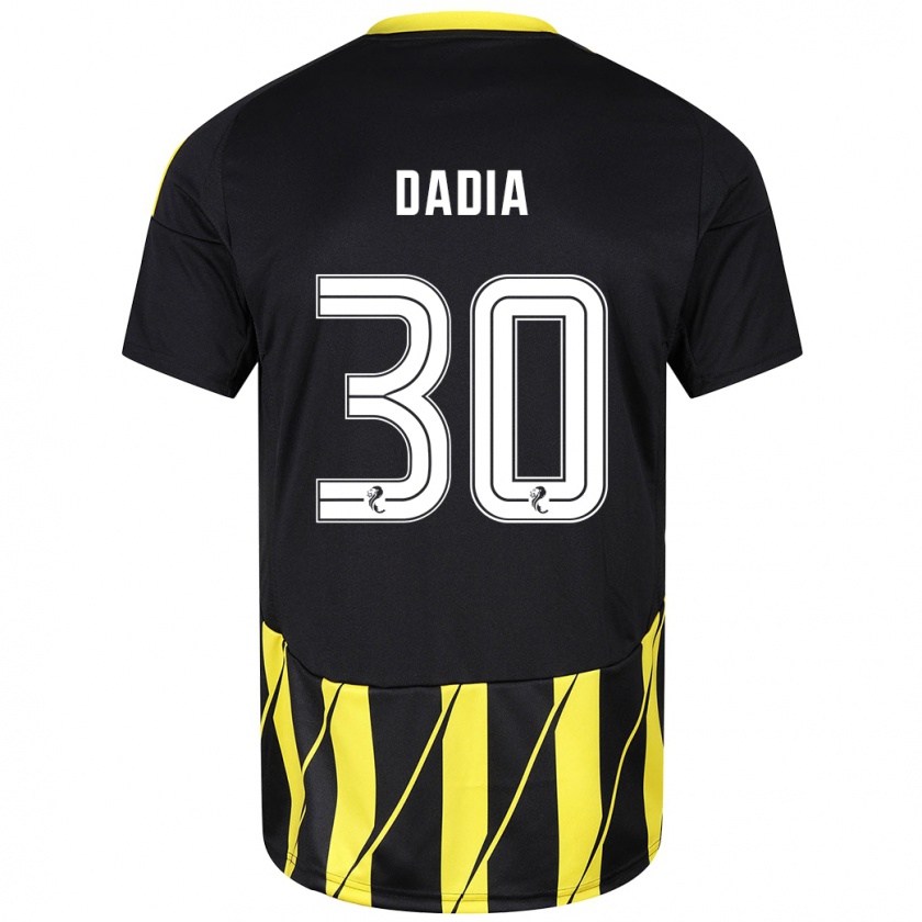 Kandiny Damen Or Dadia #30 Schwarz Gelb Auswärtstrikot Trikot 2024/25 T-Shirt