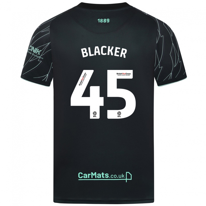 Kandiny Damen Billy Blacker #45 Schwarz Grün Auswärtstrikot Trikot 2024/25 T-Shirt