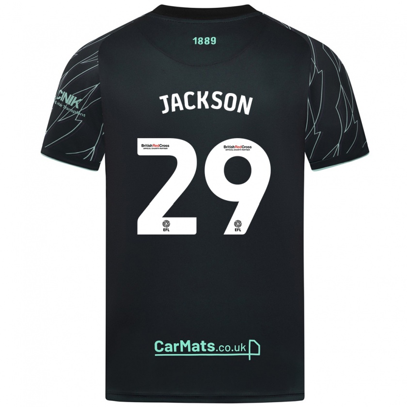 Kandiny Damen Fallon Connolly-Jackson #29 Schwarz Grün Auswärtstrikot Trikot 2024/25 T-Shirt