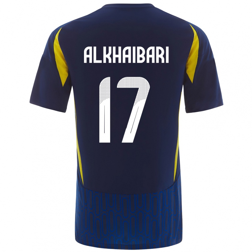 Kandiny Damen Abdullah Al-Khaibari #17 Blau Gelb Auswärtstrikot Trikot 2024/25 T-Shirt