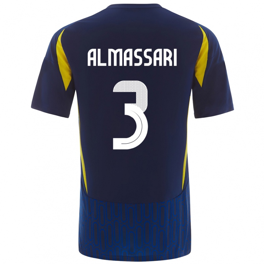 Kandiny Damen Wadha Almassari #3 Blau Gelb Auswärtstrikot Trikot 2024/25 T-Shirt